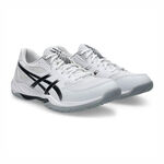 Asics Gel-rocket 12 男女 排球鞋 羽球鞋 穩定 包覆 回彈 白 黑 [1073A080-101], , large