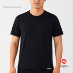[GraphenePower] 石墨烯散熱速乾涼感圓領短袖-男款/黑色L, , large