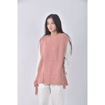 (XL) pumpkin質感棉質兩件式粉色長袖上衣二手衣, , large