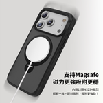 【CR科瑞亞】iPhone 17 Pro Max 輕透磨砂360°炫音支架｜Magsafe兼容防摔保護殼-深海藍, , large