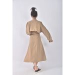 (L) lala market質感假兩件棕色洋裝二手衣, , large