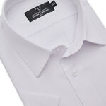 范倫提諾涼感吸排短袖襯衫3010白, , large