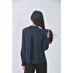 (S) natural beauty basic質感木耳邊綠色長袖上衣二手衣, , large
