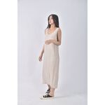 (S) brunch韓牌質感無袖杏色洋裝二手衣, , large