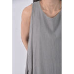 (M) zara質感無袖灰色洋裝二手衣, , large