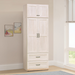 【唯熙傢俱】查理白橡色2.6尺抽屜衣櫃, , large