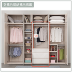 【唯熙傢俱】紀薇橡木雙色2.6尺抽屜衣櫃, , large