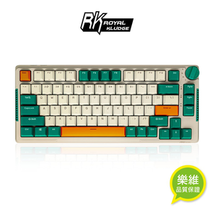 [樂維科技]RK H81 75% 藍牙三模無線機械鍵盤 K黃軸 RGB 時光機｜中文