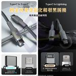Lava Tungsten Braided Charging Cable / C to L / 1.2m / 27W / Smoky Gray, , large