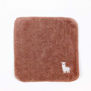 embroidered towel animal alpaca