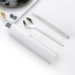 Mountain Silhouette – Stainless Steel Cutlery Set, 雲霧白, large