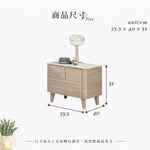 【Hampton 漢汀堡】比米1.8尺岩板床頭櫃, , large