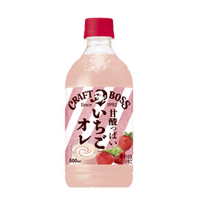 三多利 BOSS果汁(草莓歐蕾) 500ml【Mia C'bon Only】