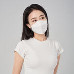 【DRX達特世】FFP2醫用4D口罩- 冰晶白-兒童/20入, , large