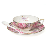 [豐名日本餐具] 咖啡杯組 紅牡丹 附匙 MARUI / C00CS1-60, , large