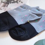 [Kaimei Cotton] 8 pairs of MIT Taiwan-made microfiber anti-slip, cool and breathable boat-shaped socks-geometric squares, , large