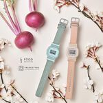 CASIO 卡西歐 G-SHOCK 自然系列 湖水藍 布質錶帶方型女錶 GMD-S5600CT-3, , large