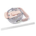 [e shoe store] (Accessories) Banjiajia ceramic double drink cup with lid with straw, pink lid, , large