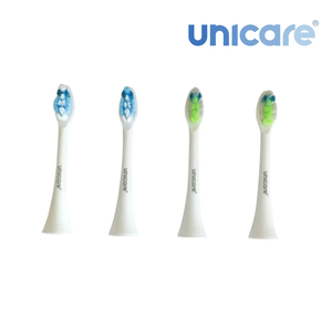 [unicare®]音波電動牙刷原廠替換刷頭四入組(多款顏色可選)