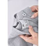 (S) uniqlo高腰質感棉質灰色短褲二手衣, , large