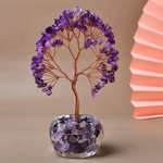 【A&R】發財水晶樹聚寶盆 透明杯迷你款 -透明杯紫水晶, , large