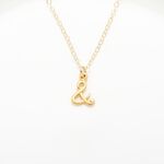 【Angel & Me】Love together & and s925 sterling silver 24k gold plated necklace, , large