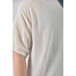 (L) 【范姜彥豐私服】covernat韓牌男裝V領落肩白色短袖上衣二手衣, , large