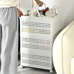 【AOTTO】大容量翻蓋手提附輪透氣收納折疊箱/髒衣籃(AL-2206), , large