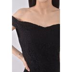 (S) 【依庭私服】air space質感一字領黑色洋裝二手衣, , large