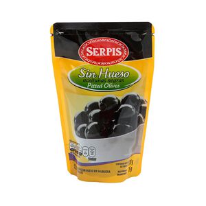 SERPIS Pitted black olive(bags)