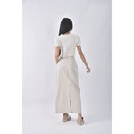 (S) juyl質感西裝杏色長裙二手衣, , large