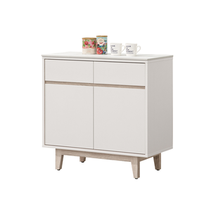 【唯熙傢俱】紀薇橡木雙色2.7尺岩板餐櫃