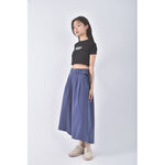 (L) cantwo高腰質感寬藍色長褲二手衣, , large