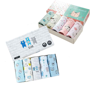 5-Pack Breathable Comfortable 100% Cotton Kids Underwear