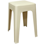 【AOTTO】莫蘭迪貓抓皮加厚疊加方形椅凳2入-奶白色(ID-001W*2), , large