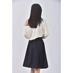 (L) earth music ecologyA字藍色短裙二手衣, , large