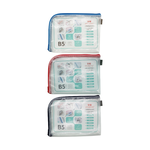 【PENROTE 筆樂】B5 EVA L型環保網格收納袋 藏青, , large