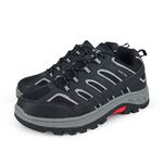 HANG TEN 鋼頭運動鞋防穿刺 工作鞋 安全鞋 防護鞋 鋼頭鞋 透氣 吸濕 排汗 散熱 鋼板 防砸 抗衝擊 止滑 黑, , large