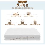 【日本旭川】AIRFit氧活力里昂立體透氣4.4cm空氣床墊 伊正推薦 強力支撐 可水洗 6D透氣循環 高回彈, , large