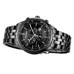 CITIZEN 星辰 光動能復古風計時手錶-急速黑 AT2145-86E, , large