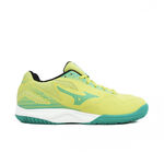 Mizuno Sky Blaster 男女 羽球鞋 桌球 寬楦 運動 訓練 基本款 黃綠 [71GA234531], , large