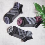 [Kaimei Cotton] 8 pairs set, random and excellent, MIT made in Taiwan, antibacterial and deodorizing boat-shaped socks, three colors, , large