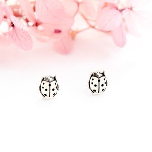 【Angel & Me】瓢蟲 Lady bug s925 純銀耳環 生日送禮 七夕禮物