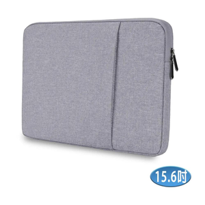 15.6-inch LB13G Urban Minimalist Series iPad/Mac/Tablet/Laptop Front Zipper Pocket Protective Sleeve (Minimalist Gray)