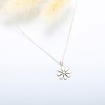 【Angel & Me】小花雛菊 Daisy Flower s925 純銀項鍊 生日 週年 畢業 情人節 聖誕節 禮物, , large