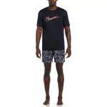 Nike 男 短袖 上衣 防曬衣 T恤 抗UV 運動 休閒 透氣 舒適 夏日 海灘 黑 [NESSE512-001], , large