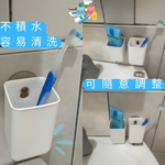 金德恩 GS MALL 台灣製造 一入 吸盤瀝水置物架 置物架 免打孔 牙刷架 牙膏架 收納架 壁掛架 瀝水架 吸盤收納架, , large