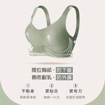 [夢巴黎] 高包覆收副乳內衣 無痕內衣 無鋼圈內衣 小胸內衣 運動內衣 內衣 女生內衣 內衣無鋼圈 少女內衣 胸罩 背心內衣, 灰紫色, large