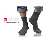 【BVD】1/2 細針男襪<黑>BN704 男襪 短襪 休閒襪, , large