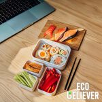 [JC ECO BELIEVER] 摩卡棕色矽膠便當盒 可拆洗矽膠便當盒 保鮮盒 矽膠保鮮盒 矽膠密封盒 密封盒 密封便當盒 多情境 通過美國FDA測試, , large